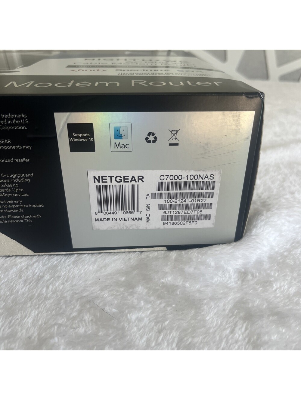 FAST High Speed NETGEAR Nighthawk AC1900 WiFi Cable Modem Router C7000 - Picture 5 of 9